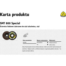 Klingspor ŚCIERNICA LISTKOWA Z WŁÓKNINY SMT800 125mm VERY FINE