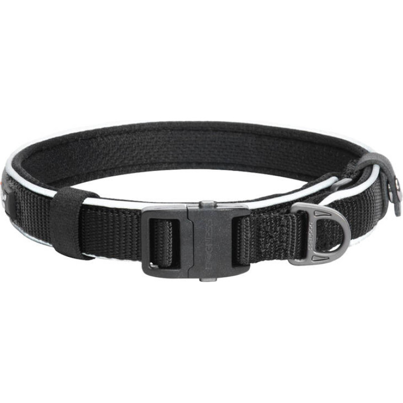 Dogness Reflective collar Dogness size M (Black)