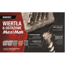 Makita WIERTŁO SDS MAX 19x 780x 920mm MAXI MAK 6-OSTRZOWE