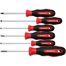 Gedore Red 2K screwdriver set, 6 pieces (red / black)