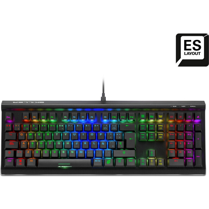 Sharkoon DE layout - Sharkoon SKILLER SGK60, gaming keyboard (black, ES layout, Kailh BOX Red)