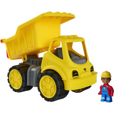 Simba-Dickie BIG Power-Worker tipper + figure, toy vehicle (yellow/grey)