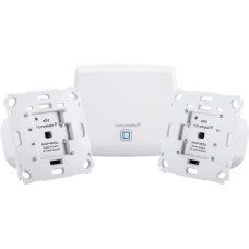 Homematic Ip starter set roller shutter actuator (Access Point (HMIP-HAP), 2x roller shutter actuator for brand switches (HmIP-BROLL))