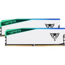 Patriot DDR5 - 32GB - 7000 - CL - 38 (2x 16 GB) dual kit, RAM (white, PVER532G70C38KW, Viper Elite 5 RGB, INTEL XMP)