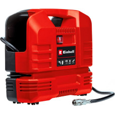 Einhell suitcase compressor TC-AC 190 OF Set (red/black, 1,100 watts, tire inflator, compressed air hose)