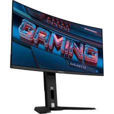 Gigabyte MO34WQC, gaming monitor - 34 - black, WQHD, curved, QD-OLED, USB-C, 175Hz panel