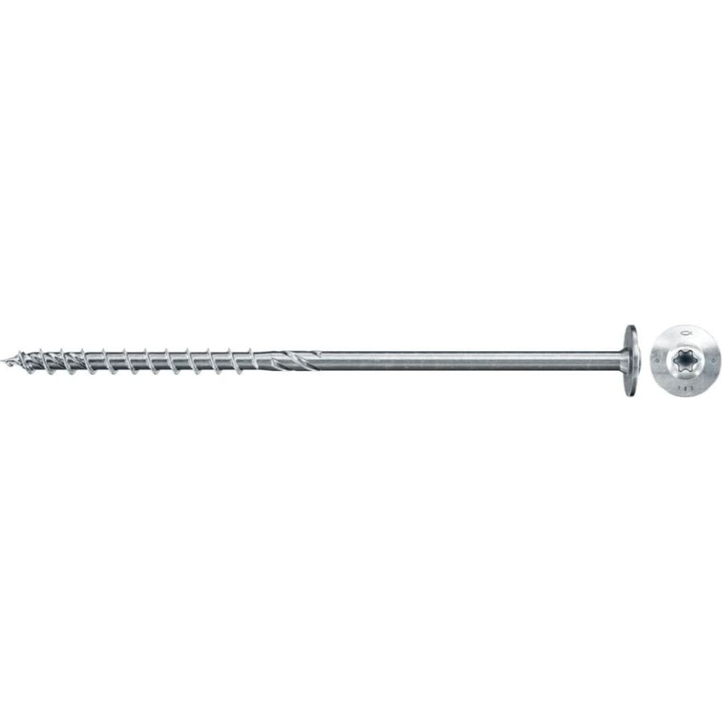 Fischer wood construction screw PowerFast II 10.0x100 flat head TX (50 pieces, partial thread, galvanized)