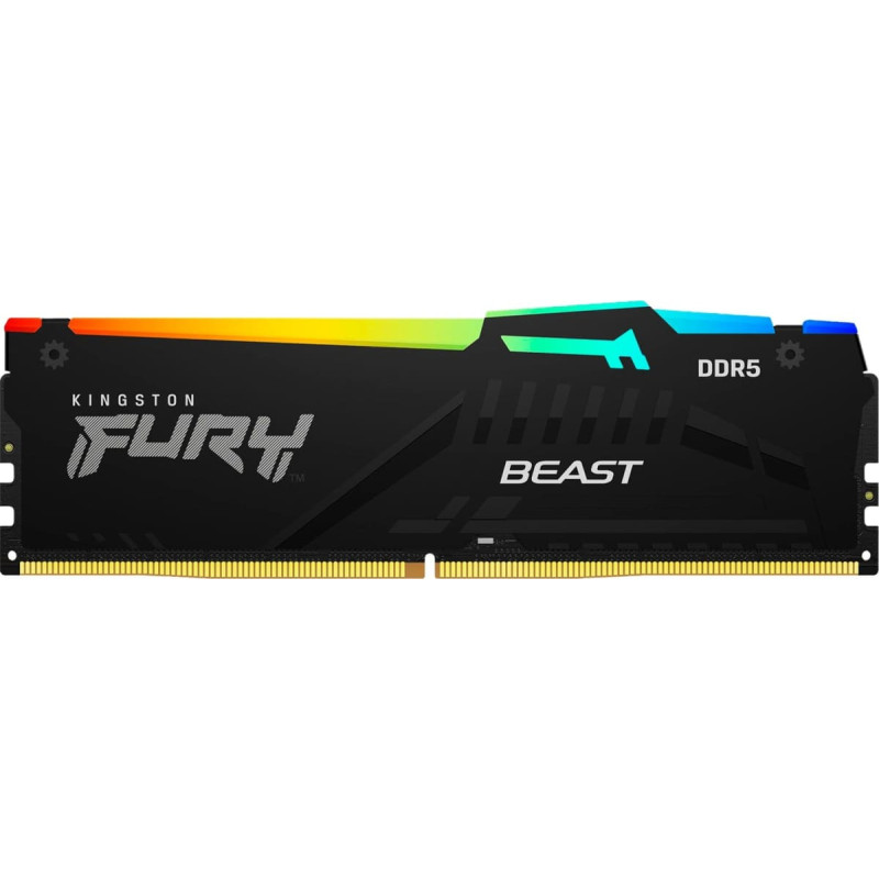 Kingston DDR5 - 32GB - 6000 - CL - 30, single  (black, KF560C30BBEA-32, FURY Beast RGB, INTEL XMP, AMD EXPO)