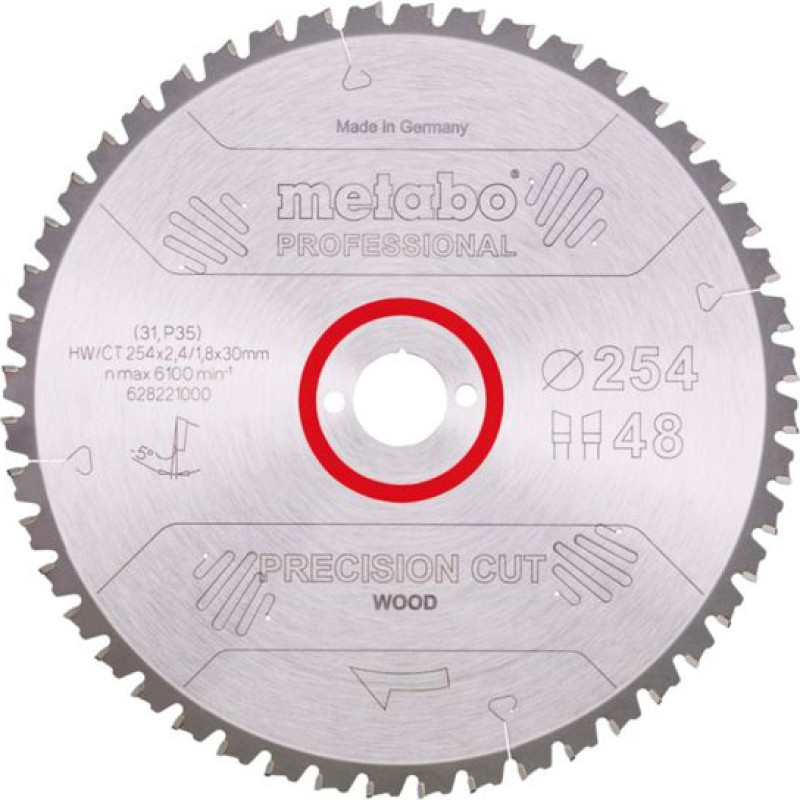 Metabo PrecisionCutProf 254x30, 48 WZ 5neg