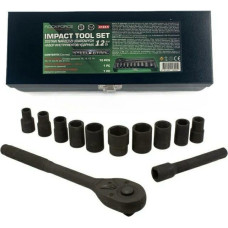 Rockforce ZESTAW KLUCZY UDAR.12el. 1/2"  6KĄT. (10-24mm)