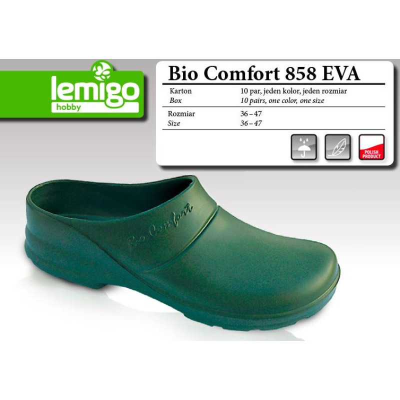 Lemigo BUTY KLAPEK BIO COMFORT ROZMIAR 47, ZIELONY  858