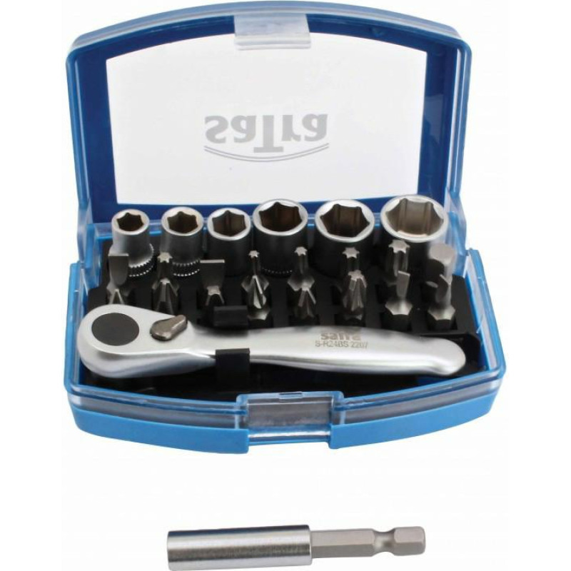 Satra BITY I NASADKI Z GRZECHOTKĄ 1/4"&ndash; 24 elem.