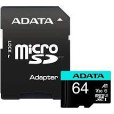 Adata Memory card microSD Premier Pro 64 GB UHS1 U3 V30 A2 + adapter