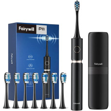 Fairywill Sonic toothbrush with head set and case FairyWill FW-P11 (Black)