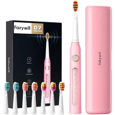 Fairywill Sonic toothbrush with head set and case FairyWill FW-507 Plus (pink)