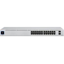 Ubiquiti Switch|UBIQUITI|USW-24-POE|Type L2|Desktop/pedestal|Rack|24x10Base-T / 100Base-TX / 1000Base-T|2xSFP|PoE+ ports 16|95 Watts|USW-24-POE