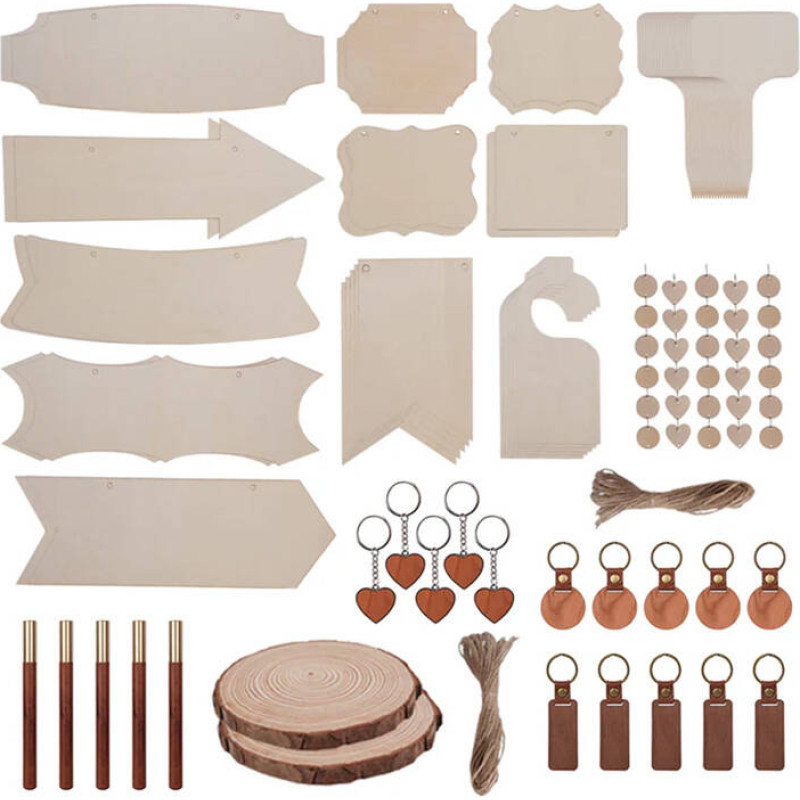 Laserpecker Wooden engraving materials set (190 pcs)