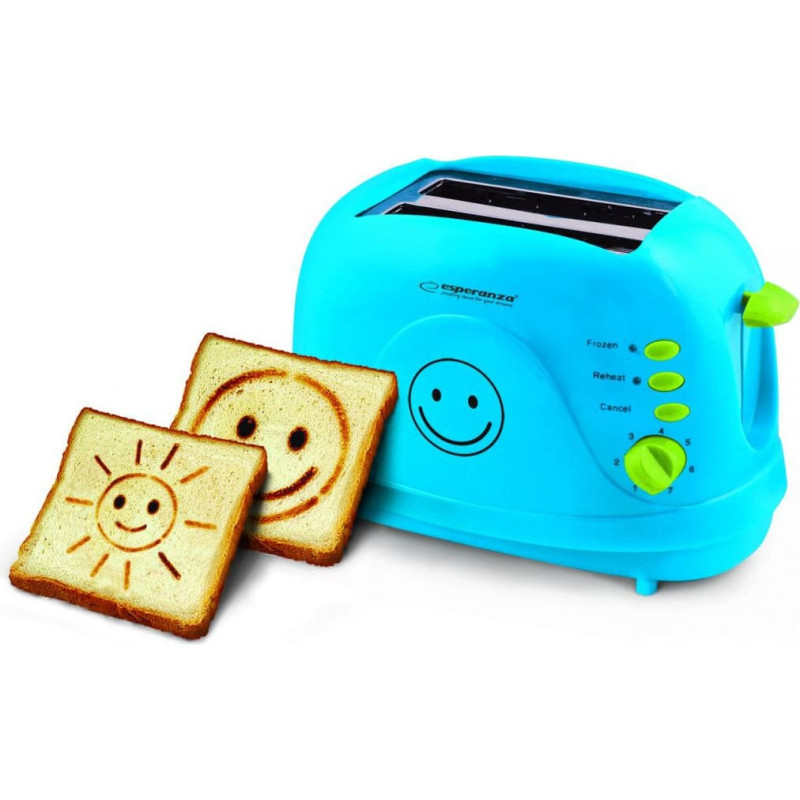 Esperanza Toaster Esperanza Smiley Blue (ECT003B)
