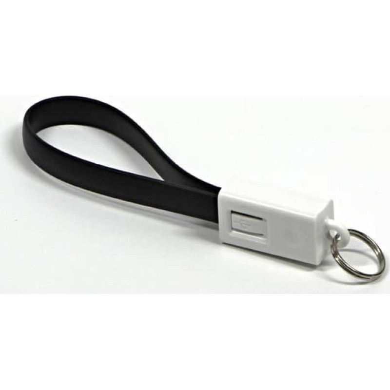 Logo USB adapter Logo Logo USB cable (2.0), USB A M - microUSB (M), 0.2m, black, blister, key chain () - KUAMXJS02BQL