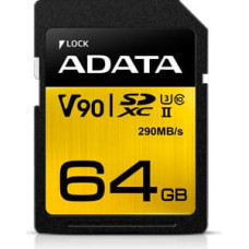 Adata Premier One - 64 GB - SDXC memory card (UHS-II U3, V90)