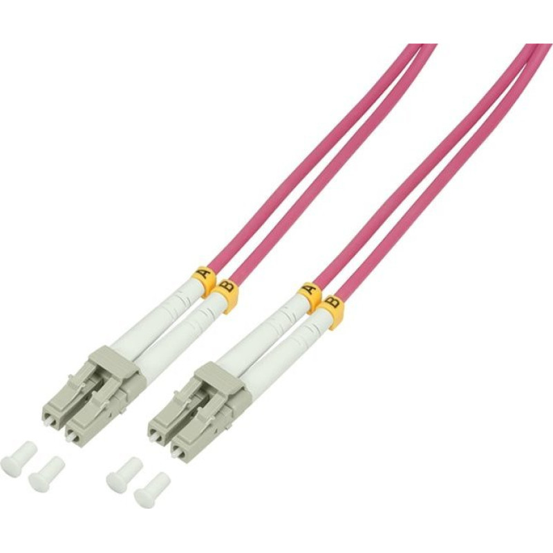 Logilink Logilink - Patch- Cable - LC Multi- Mode (M) - LC Multi- Mode (M) - 5 m - glass fiber - 50/125 Micrometer - OM4 - halogen free (FP4LC05)