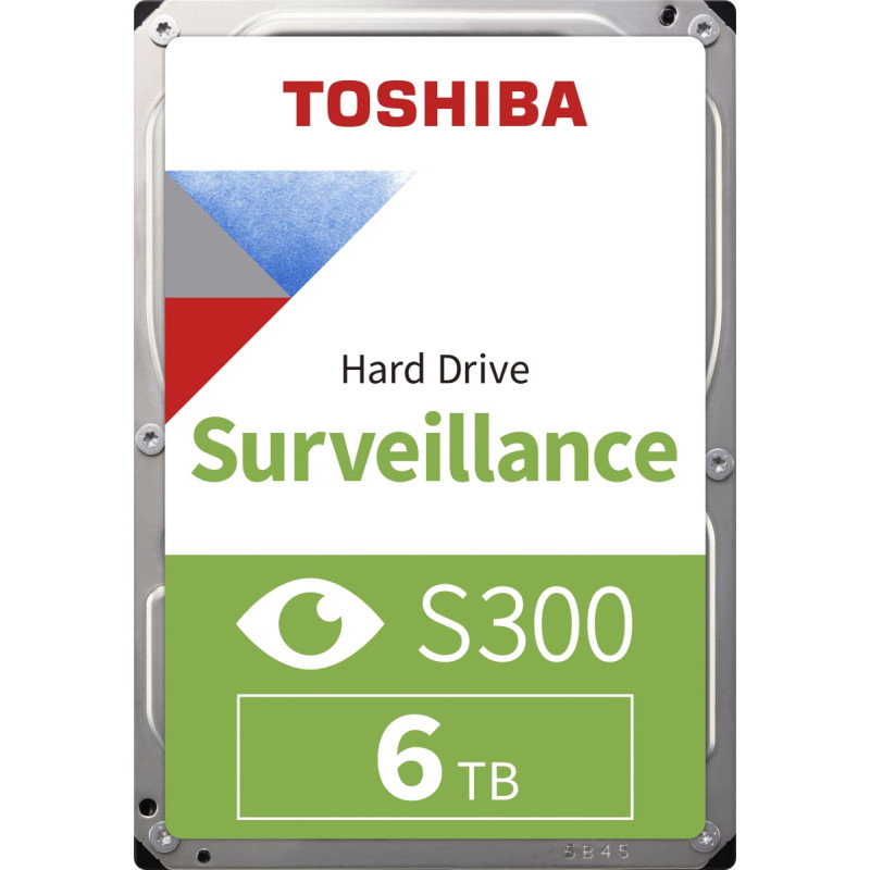 Toshiba HDD|TOSHIBA|S300|6TB|SATA 3.0|128 MB|5400 rpm|3,5"|HDWT860UZSVA