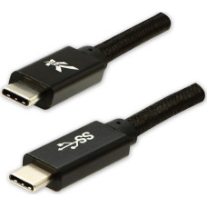 Logo USB cable Logo USB-C - USB-C 1 m Black