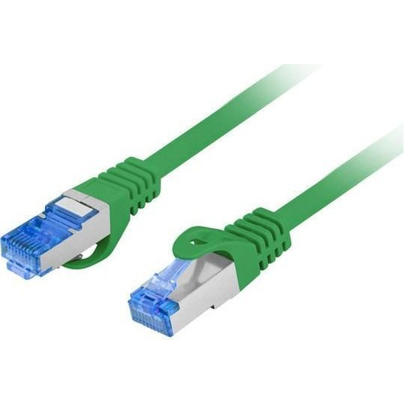 Lanberg PATCHCORD KAT.6A S/FTP LSZH CCA 0.25M ZIELONY FLUKE PASSED LANBERG