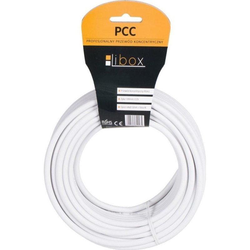 Libox Kabel koncentryczny RG6U PCC-30 30M Libox