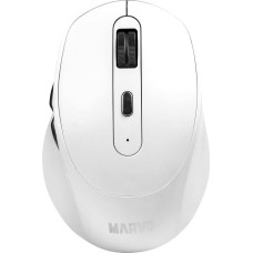 Marvo Mysz Marvo Marvo Mysz WM106W WH, 1600DPI, Bluetooth a 2,4GHz, optyczna, 6kl., bezprzewodowa, biała, wbudowany akumulator, biurowa, cicha, DUA