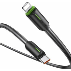 Usams Kabel USB Usams USAMS Kabel USB-C/Lightning 1m SJ735 30W czarny/black YU Series SJ735USB01 (US-SJ735)