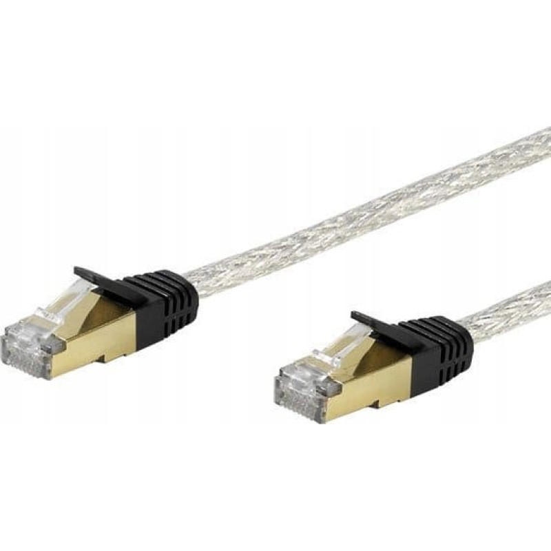 Vivanco Vivanco CAT 6e network lead, 2.0 m, transparent kabel sieciowy Biały 2 m