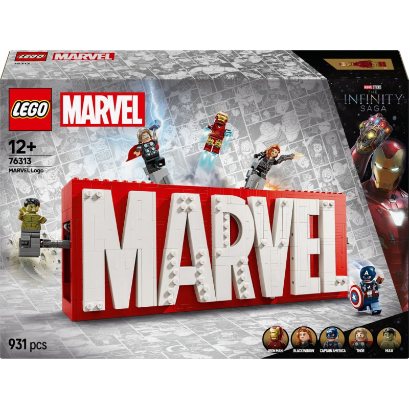 Lego Marvel Super Heroes 76313 MARVEL Logo & Minifigures