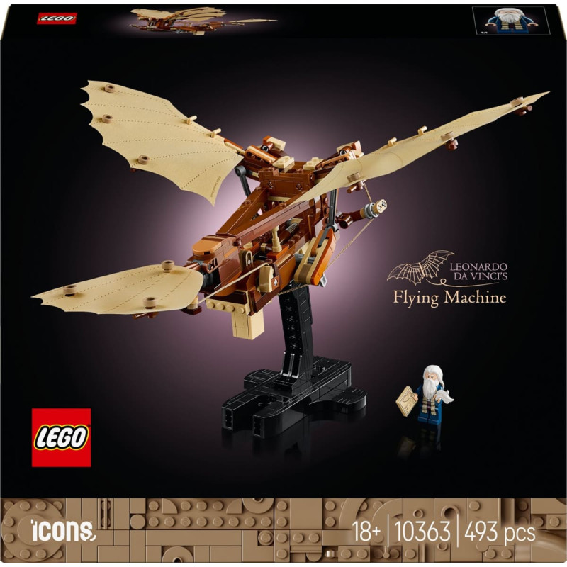 Lego 10363 Icons Leonardo da Vinci's Flying Machine, Construction Toy