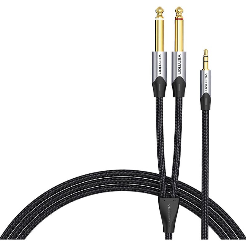 Vention Audio cable mini jack 3.5mm to 2x jack 6.35mm male Vention BARHL 10m
