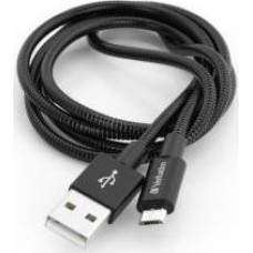 Verbatim USB cable Verbatim USB-A - microUSB 1 m Black (48863)