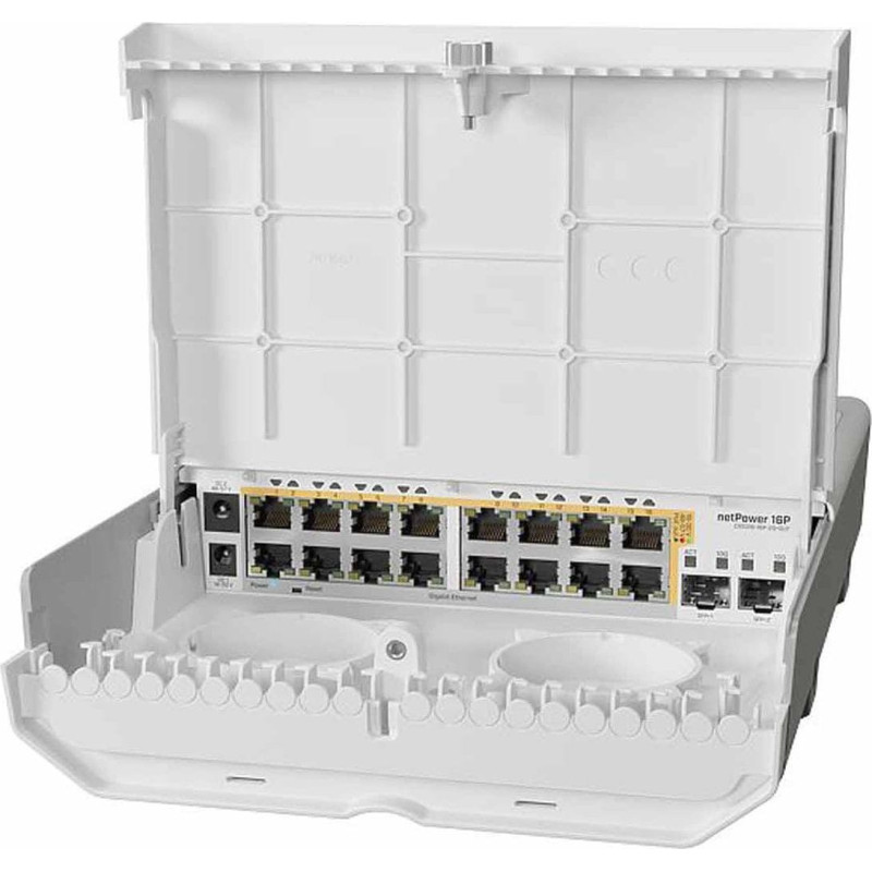 Mikrotik Wireless Router|MIKROTIK|Router|IEEE 802.3af|IEEE 802.3at|16x10/100/1000M|CRS318-16P-2S+OUT