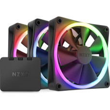 Nzxt F120 RGB triple pack 120x120x26, case fan (black, 3-pack incl. RGB & fan controller)