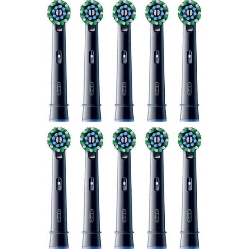 Oral-B Braun Oral-B Pro Cross Action brush heads pack of 10 (black)
