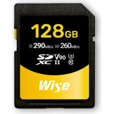 Wise SDXC UHS-II V90       128GB R:290MBs / W:260MBs   WI-SD-N128