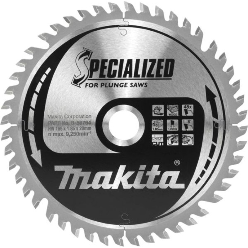 Makita B-56764 SPECIALIZED Saw Blade 165x20x48Z