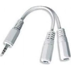 Gembird CABLE AUDIO SPLITTER 3.5MM/10CM WHITE CCA-415W GEMBIRD