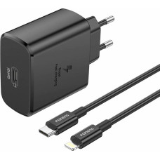 Foneng EU62 USB-C 45W power charger + USB-C to lightning cable (black)