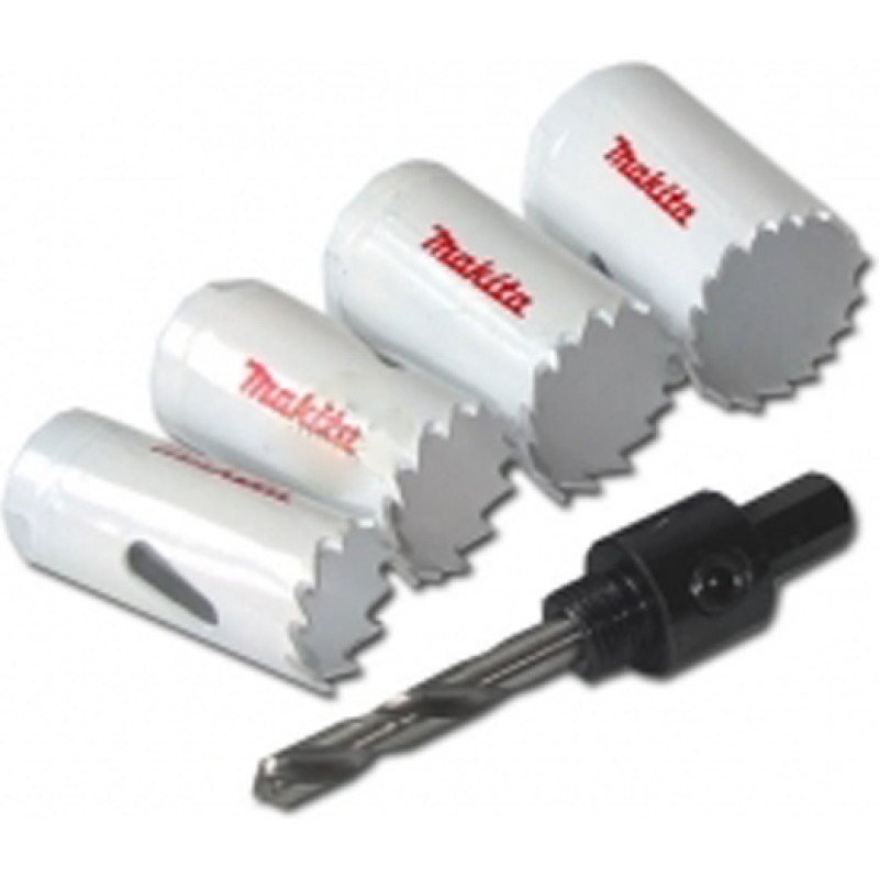 Makita ZESTAW OTWORNIC BIM ECONOMY  4szt. 22,25,29,32mm+1WP+1 ADAPTER