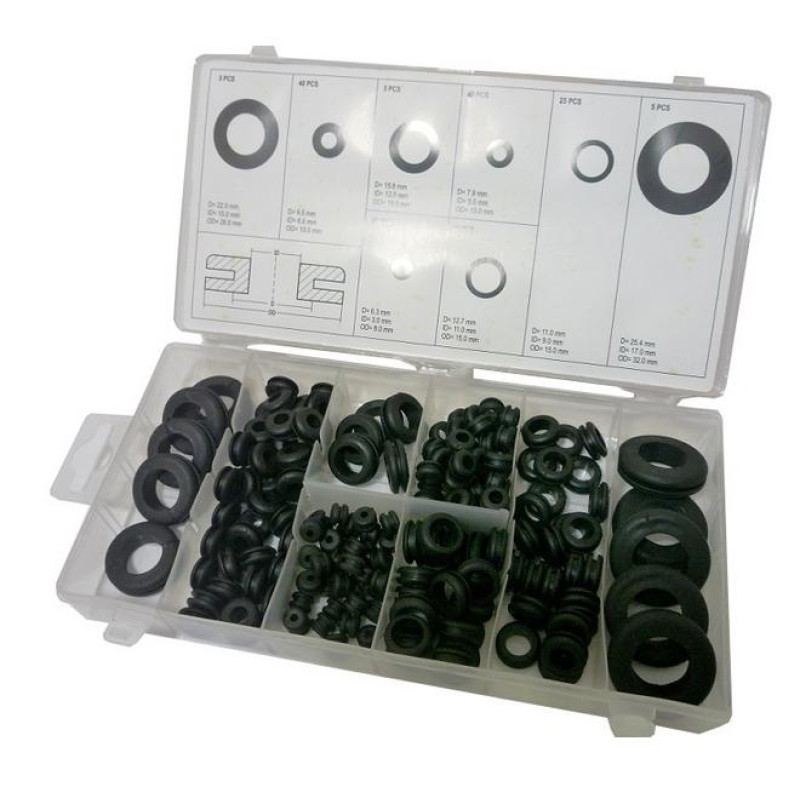 Yato PRZELOTKI GUMOWE 180szt. MIX