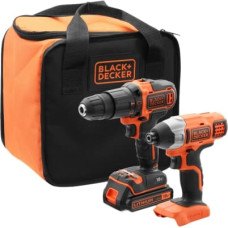 Black+Decker BLACK & DECKER SET 18V DRILL DRIVE + DRILL DRIVE 1X1 5AH +