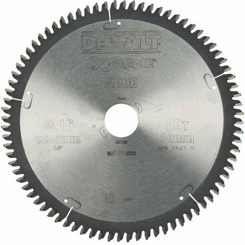 Dewalt PIŁA TARCZ.216x30mmx80z