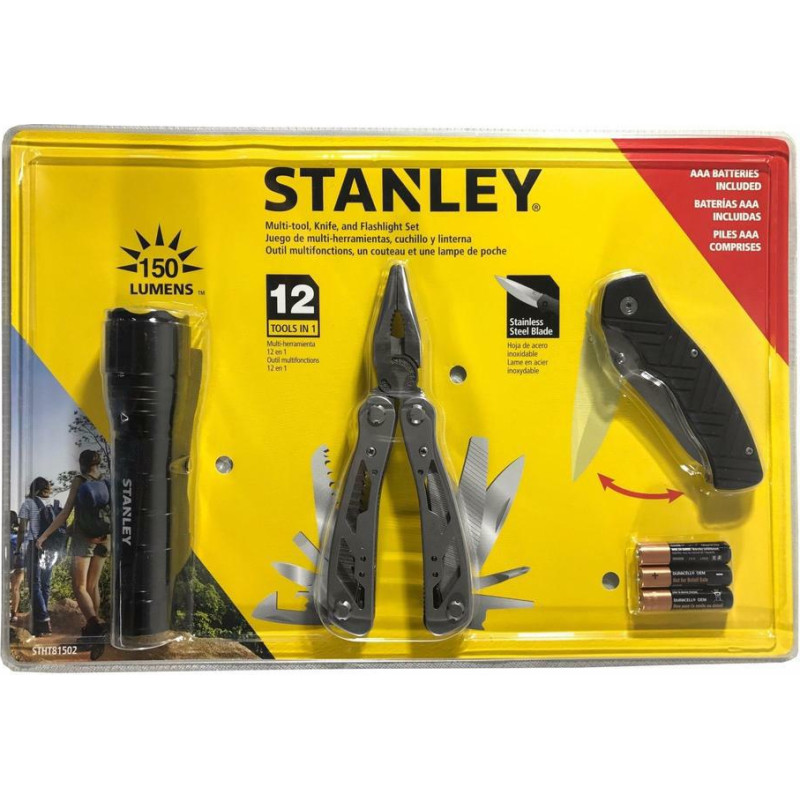 Stanley MULTITOOL MULTINARZĘDZIE 12w1 +NÓŻ SKŁADANY +LATARKA