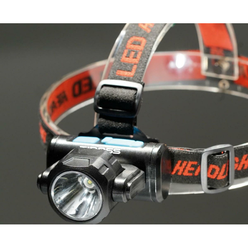 Tiross LATARKA CZOŁOWA LED 2W+COB3W USB TS-1960