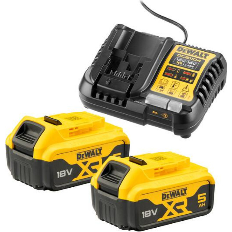 Dewalt ŁADOWARKA DCB1104 +2x5,0Ah DCB1104P2